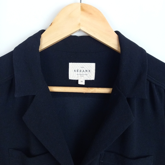 Sézane Aurora Mini Dress in Black EU 34 / UK 6 - Picture 6 of 12